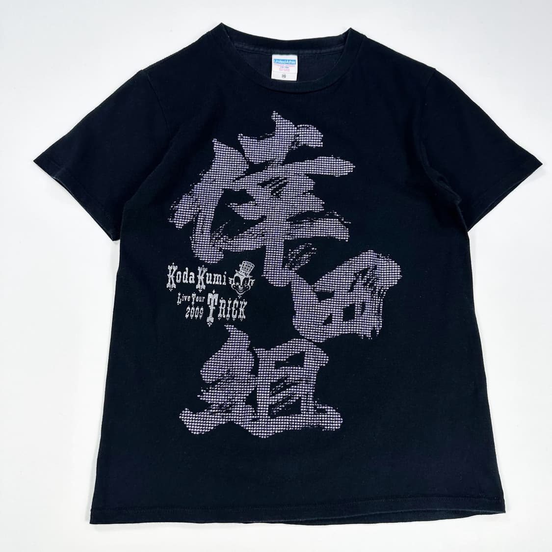 VTG 재팬 코다쿠미 y2k 여성 슬림핏 반팔티 블랙 여성XS 상품이미지1