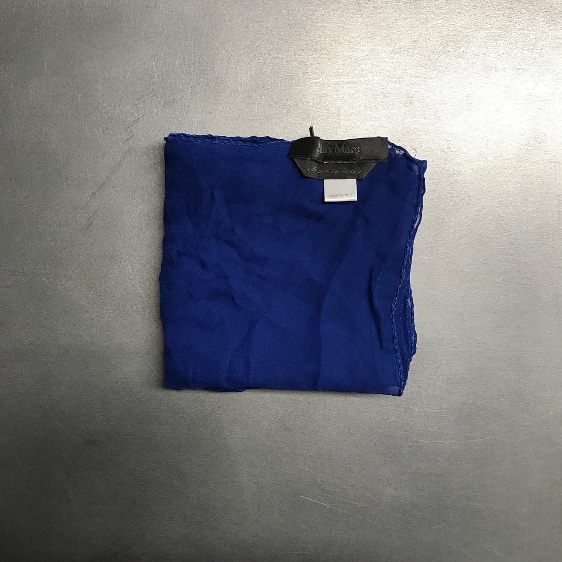 막스마라 실크 스카프 블루 상품이미지2