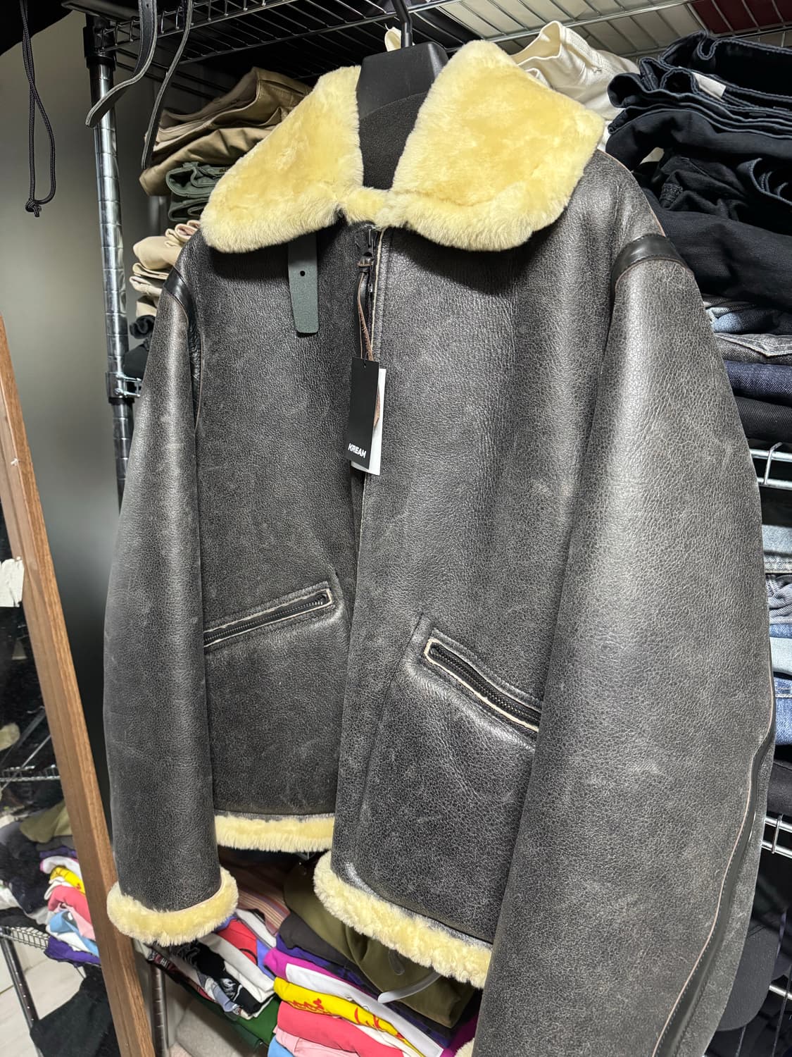 (L) Avirex 7522 B-1 Jacket Black, Comoli 상품이미지1