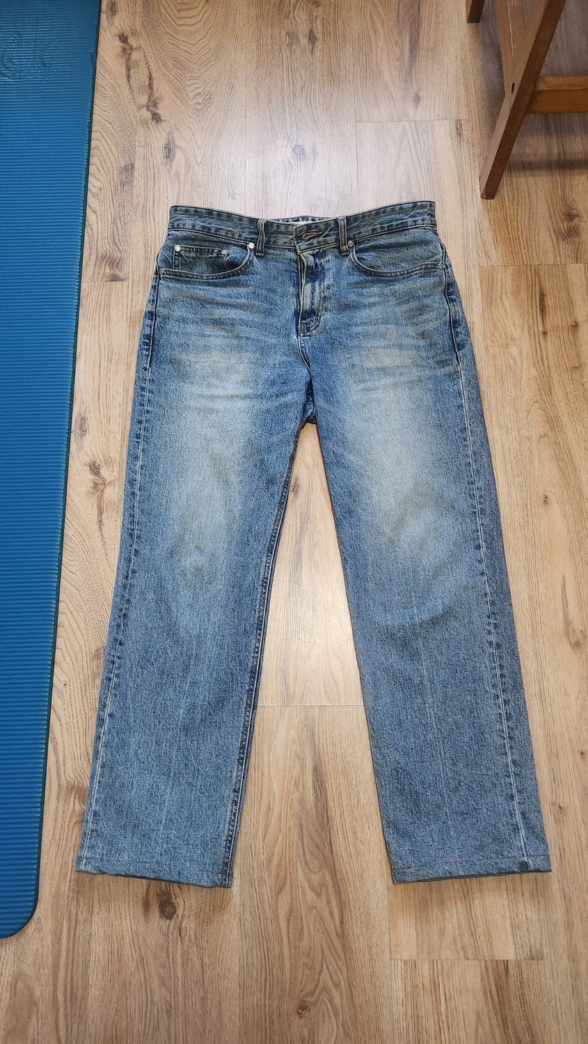 [32] 피스워커 뉴스탠 new stan 중청 연청 청바지 데님 팬츠 상품이미지4