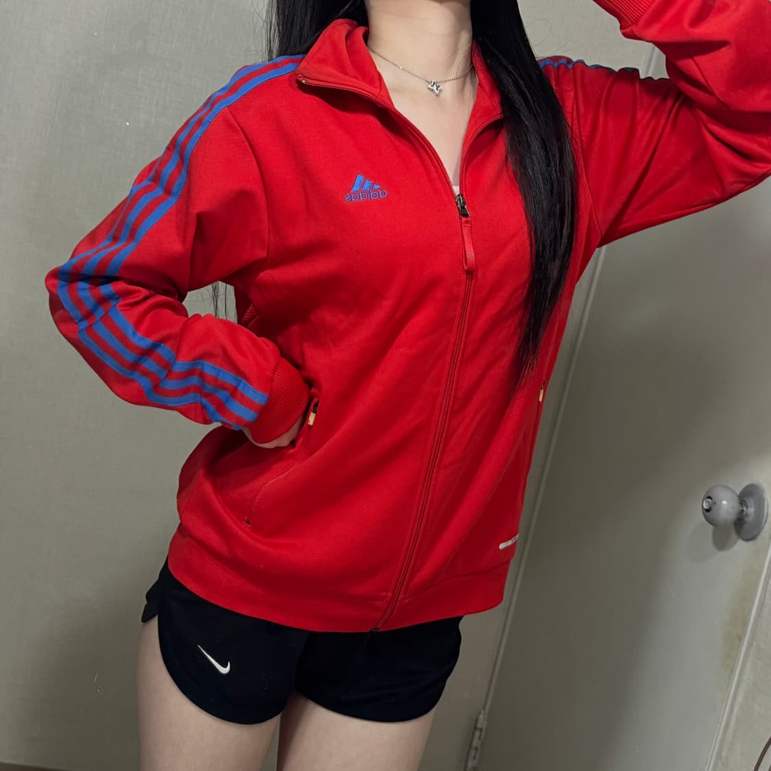 아디다스 삼선 트랙탑 져지 빨파 ❤️💙 상품이미지2