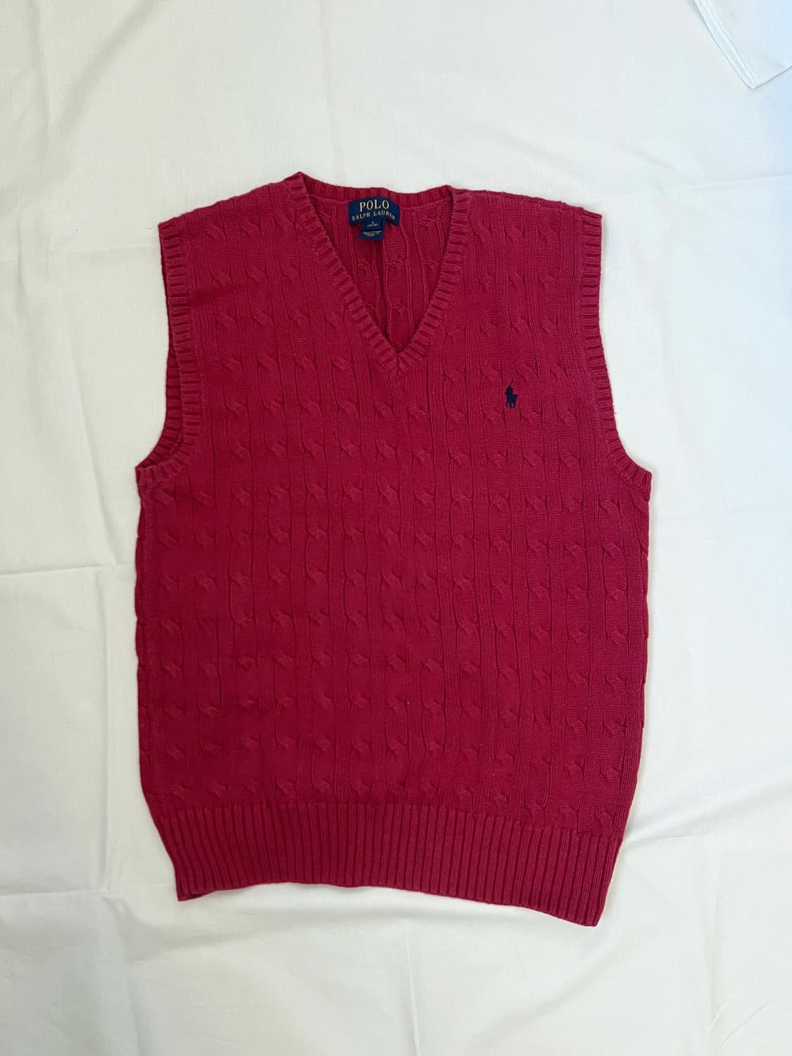 POLO cable knit vest 상품이미지2