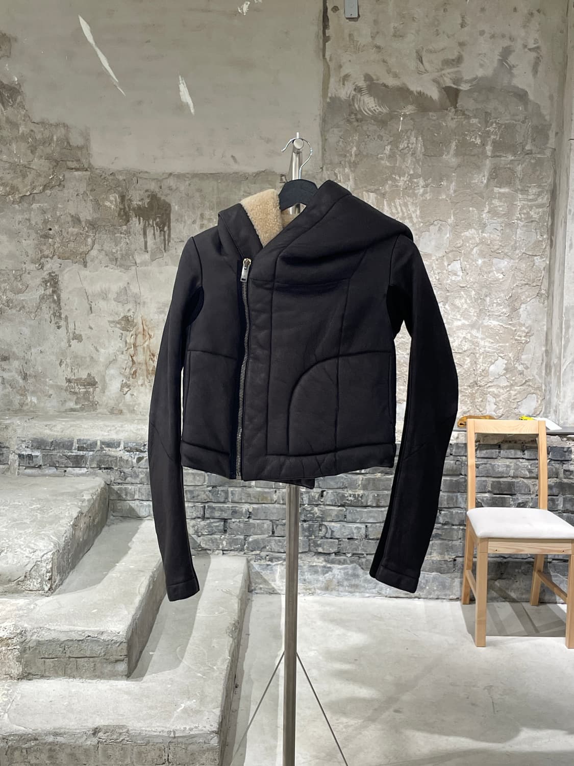 릭 오웬스 다크 브라운 쉽스킨 무스탕 자켓 상품이미지1