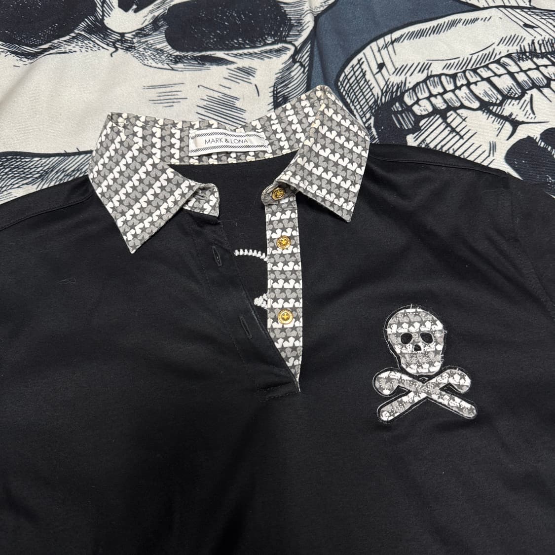 마크앤로나 해골반팔티 M사이즈 백화점택 상품이미지2