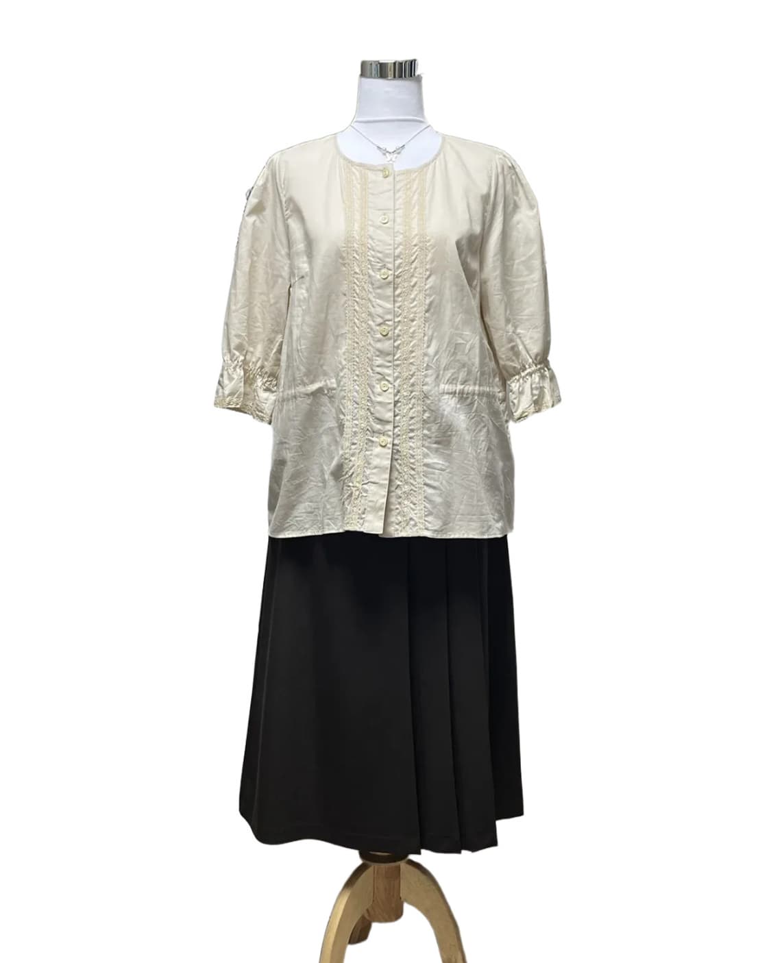 Simple lace blouse 상품이미지6