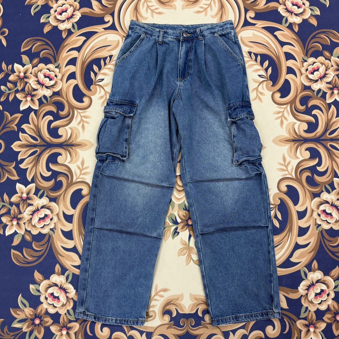 (1)디미트리 블랙 Dimitri black 카고 워싱 데님팬츠 상품이미지1