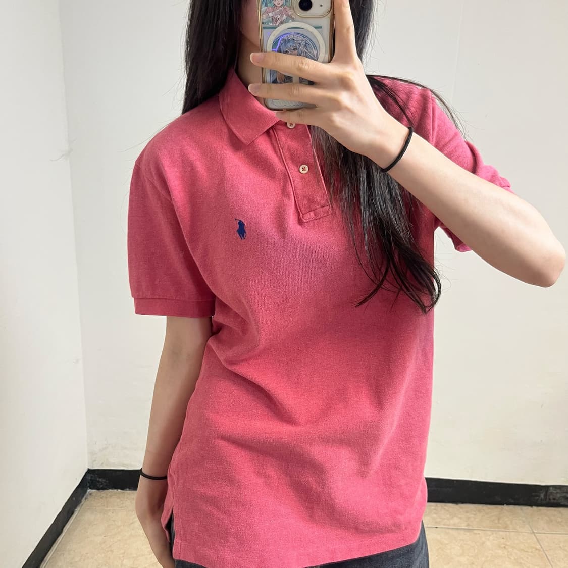 Polo Ralph Lauren Crimson Red Collar Tee 상품이미지2