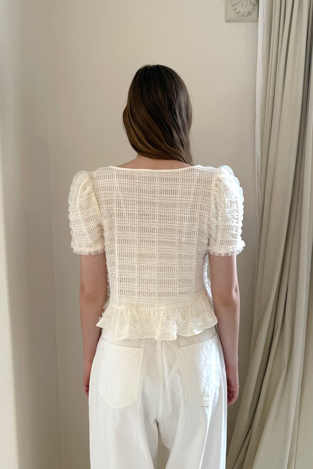 소프트서울 바닐라크림 블라우스 상품이미지6