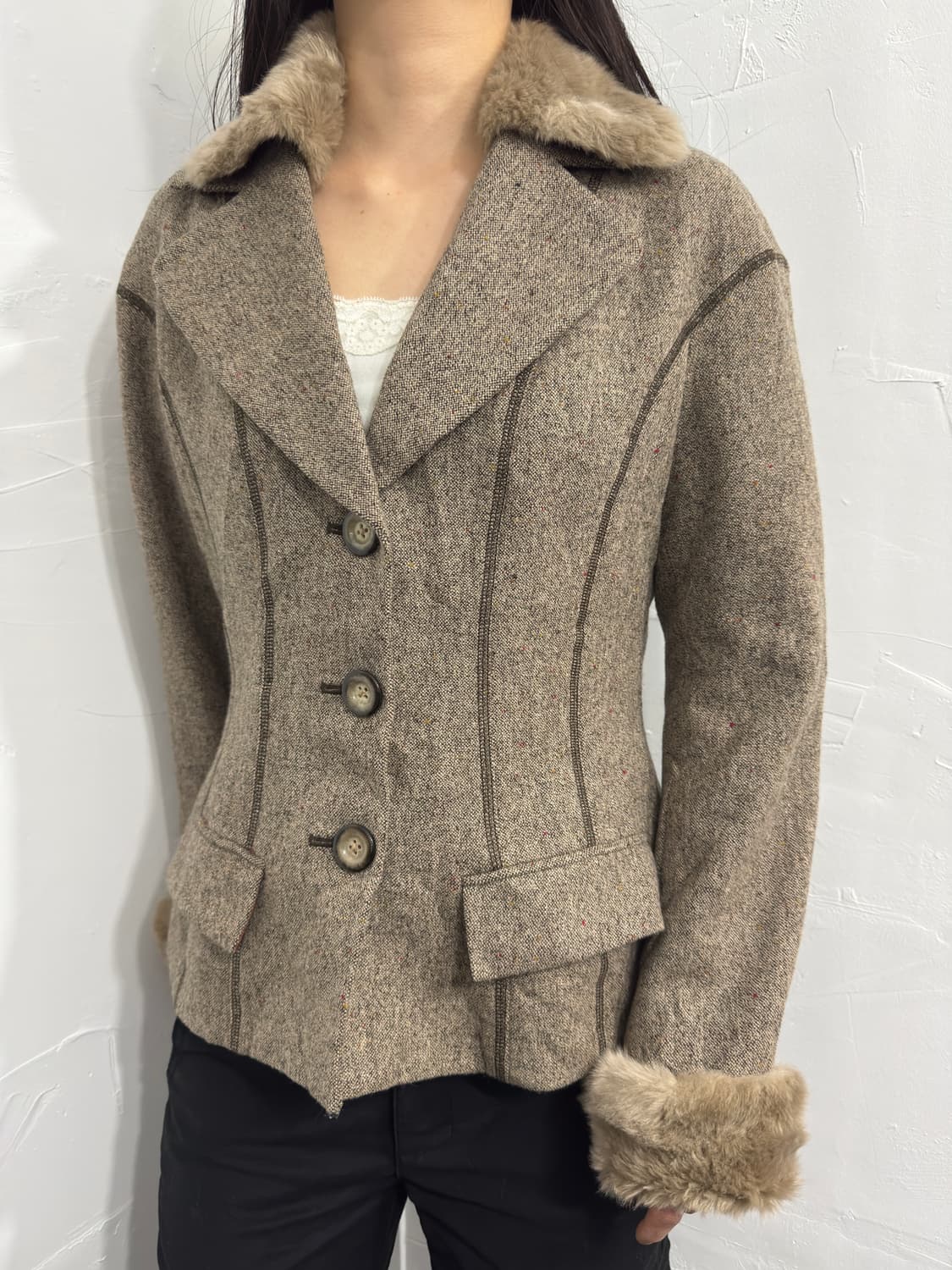 fur detail jacket 상품이미지2