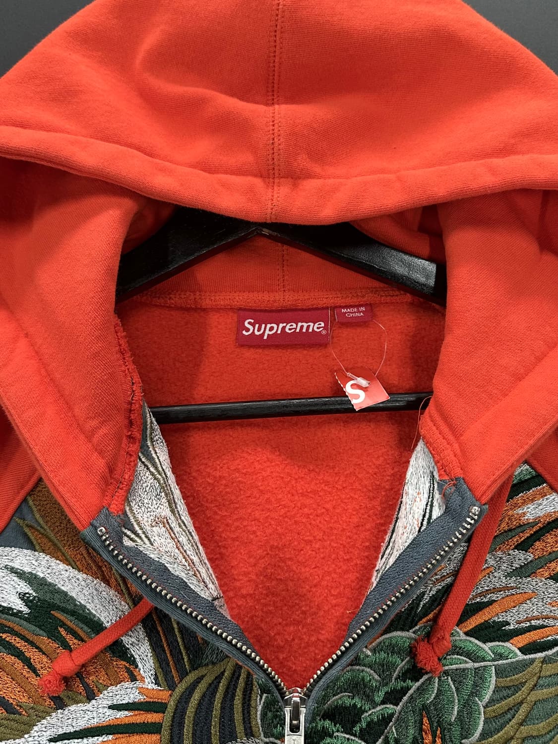 슈프림 23SS 팔콘 래글런집업후디드 스웻셔츠 데드스탁 상품이미지9