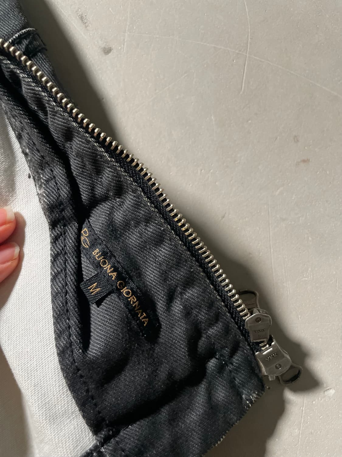 BUONA GIORNATA Studded Black Denim Jacke 상품이미지4