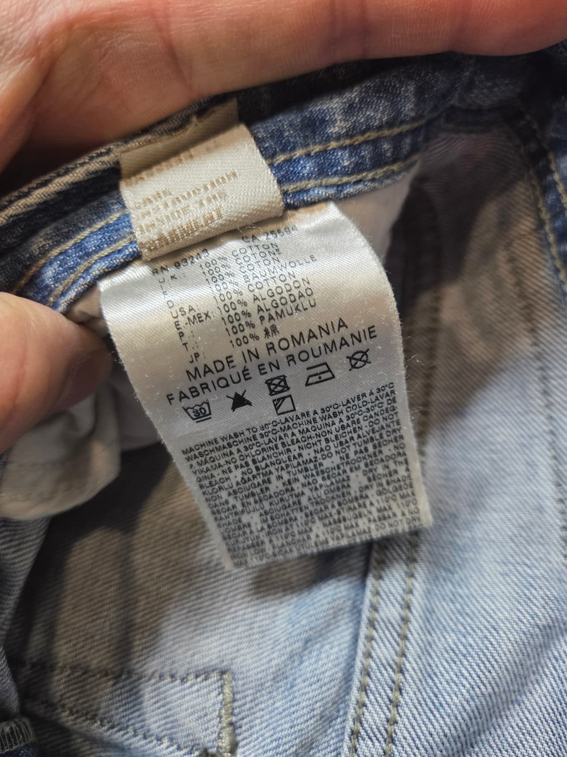 디젤 올드스쿨 빈티지 레귤러 스트레이트 데님팬츠 28 상품이미지5