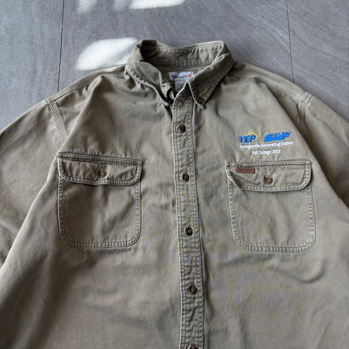 칼하트 오리지널 베이지 긴팔 셔츠  상품이미지3