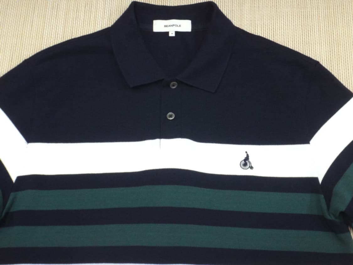 (M) 빈폴 남성 컬러블럭 피케 칼라넥 티셔츠 상품이미지4