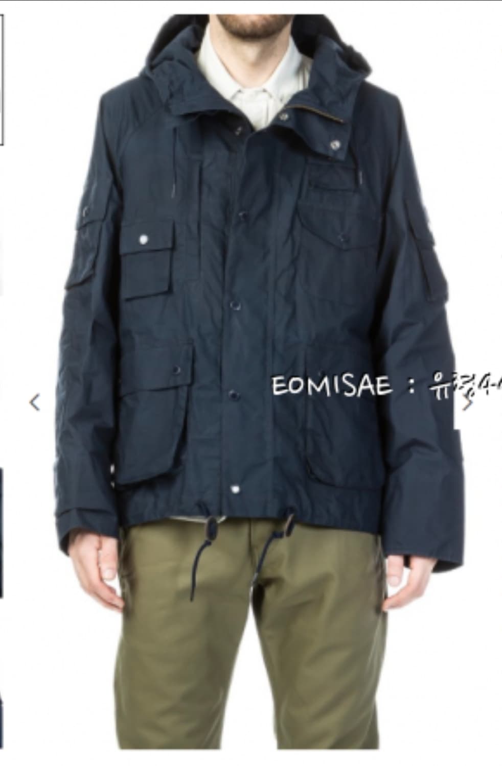 엔지니어드가먼츠 × 바버 톰슨 자켓 네이비 S 상품이미지2