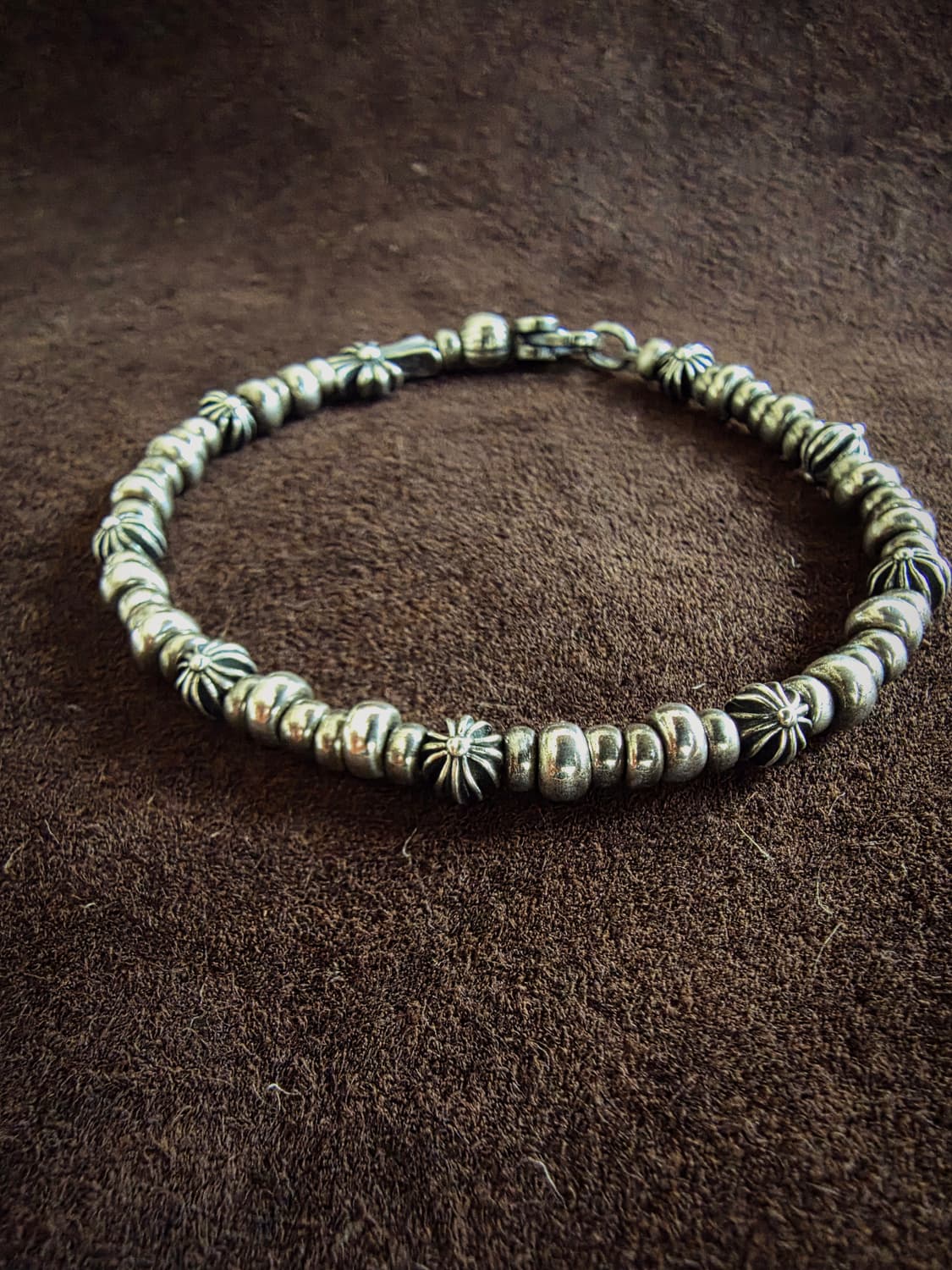 Silver 925 peace & cross bold bracelet 상품이미지3