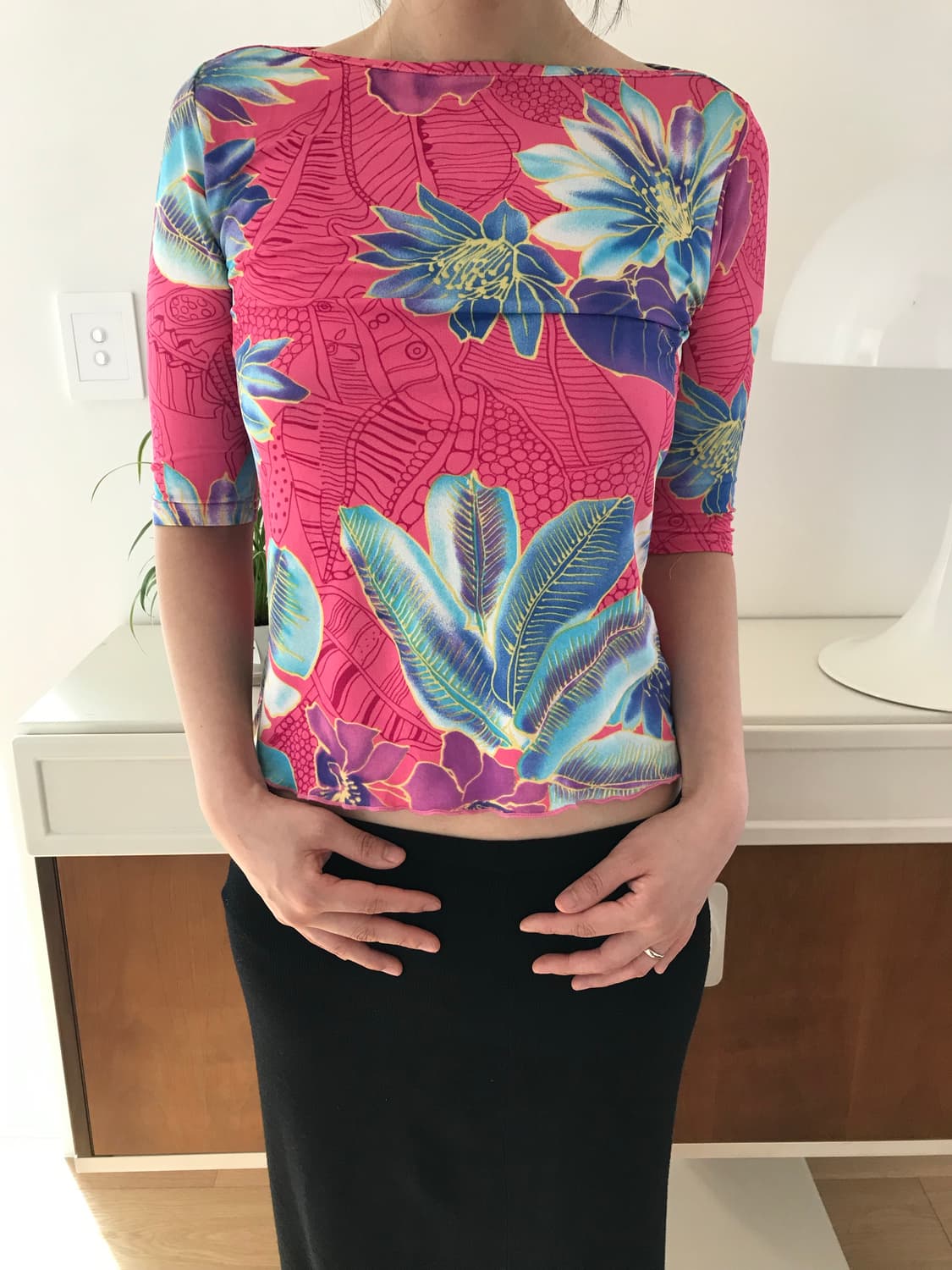 vintage flower pattern top 상품이미지7