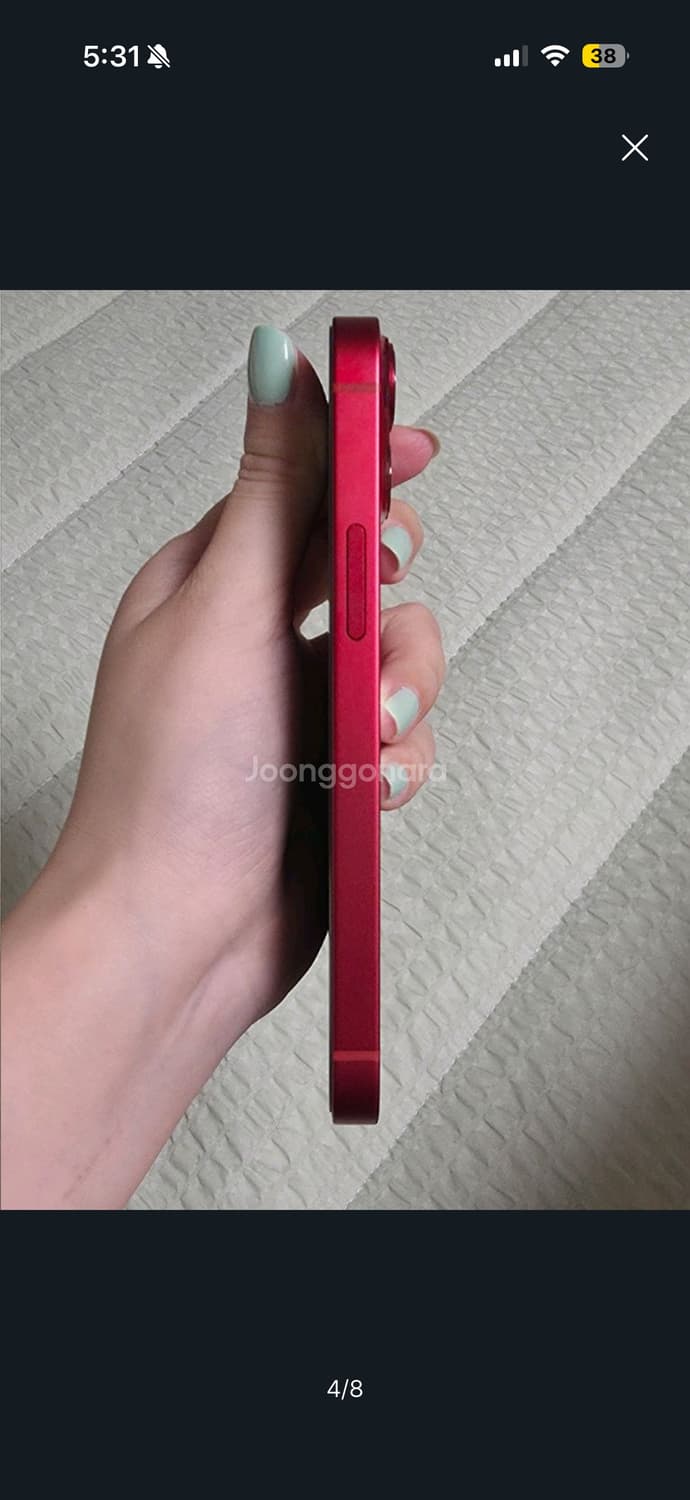 아이폰13미니 프로덕트 레드 순정상태 풀박 풀세트 상품이미지4