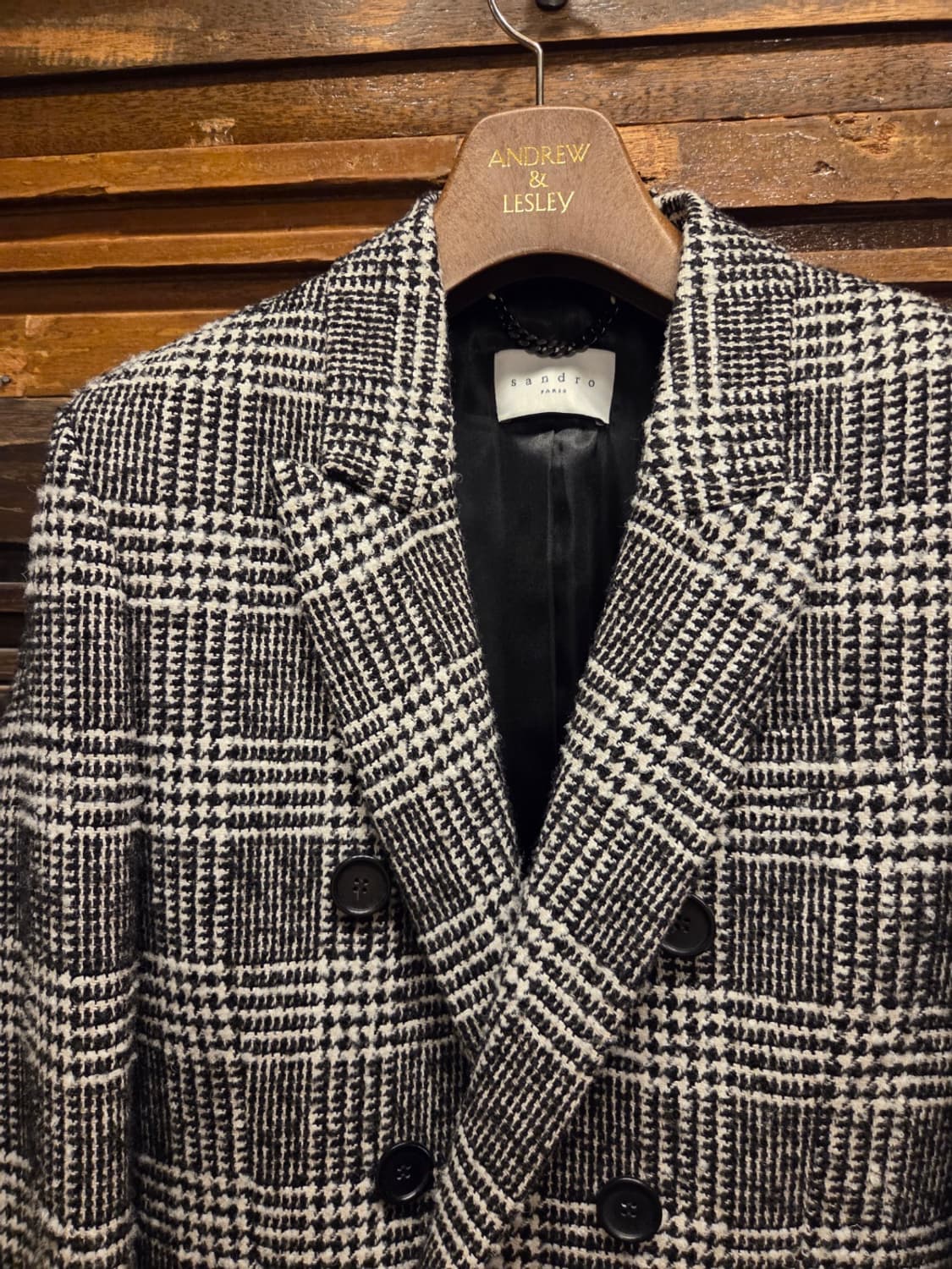 산드로 더블브레스티드 트위드코트 상품이미지7