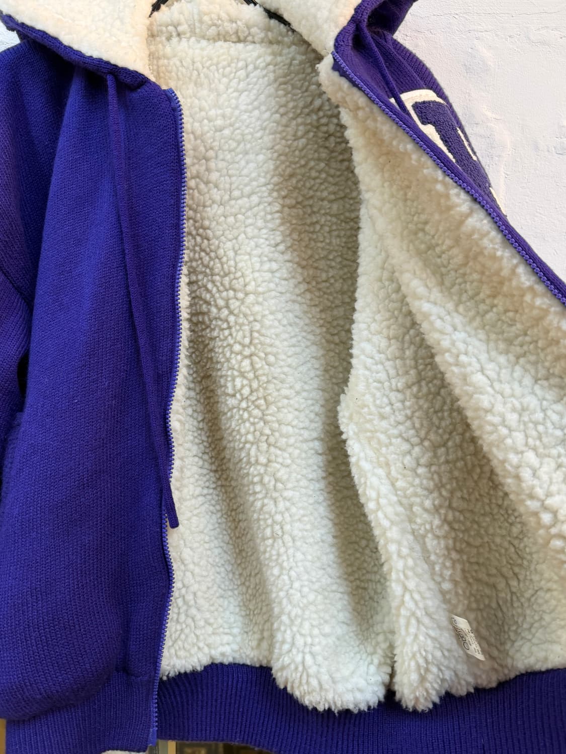 Vintage y2k 퍼플 플리스 후드집업 F 상품이미지4