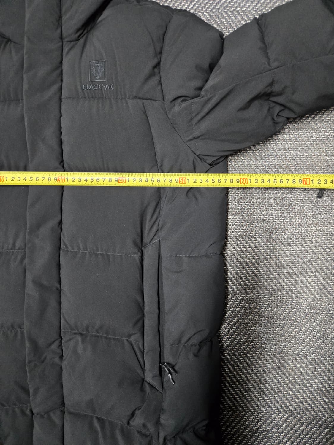 블랙야크 후드 롱 구스다운패딩 블랙 상품이미지7