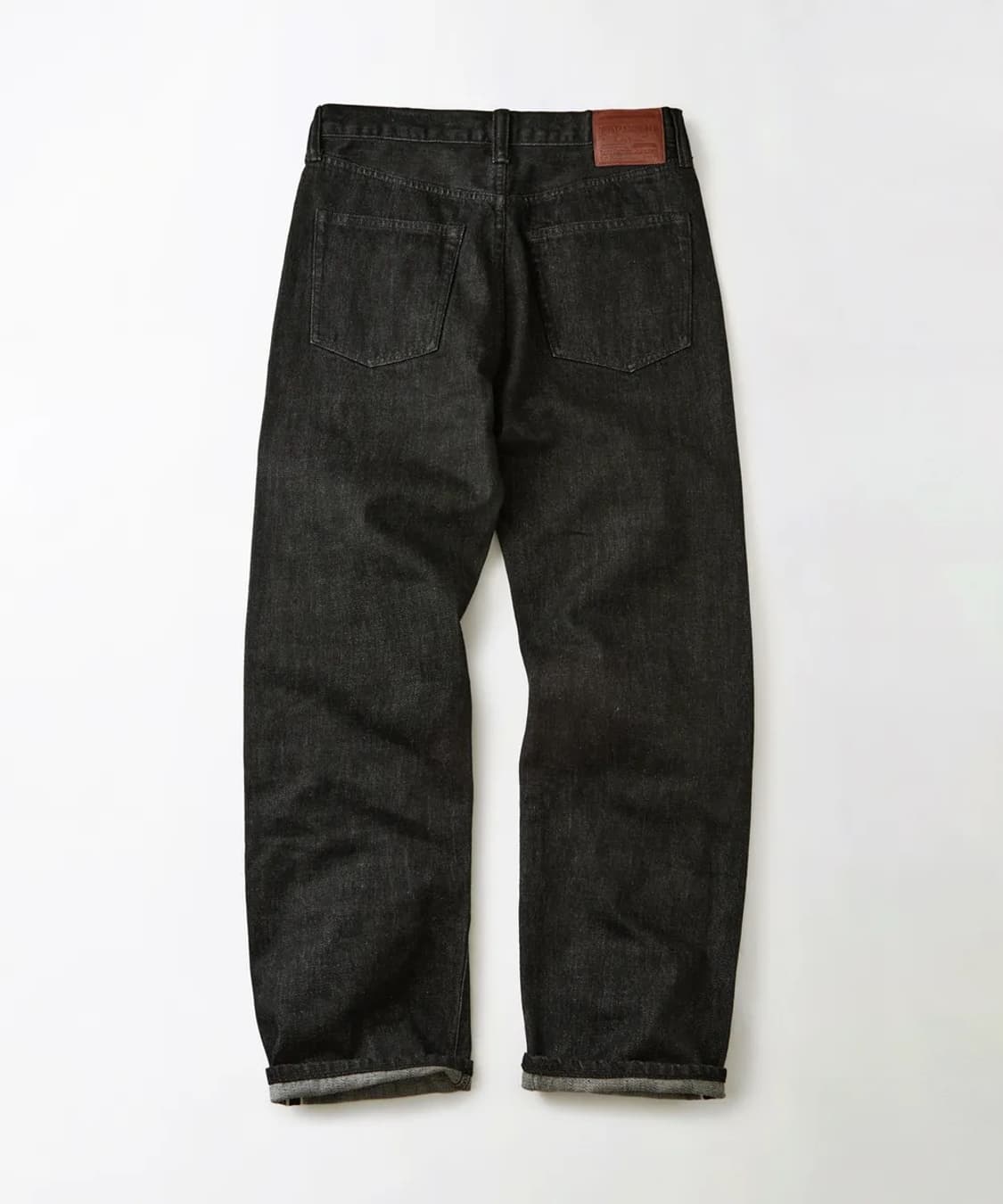 아웃스탠딩 40S SELVEDGE STRAIGHT PANTS 블랙 상품이미지2