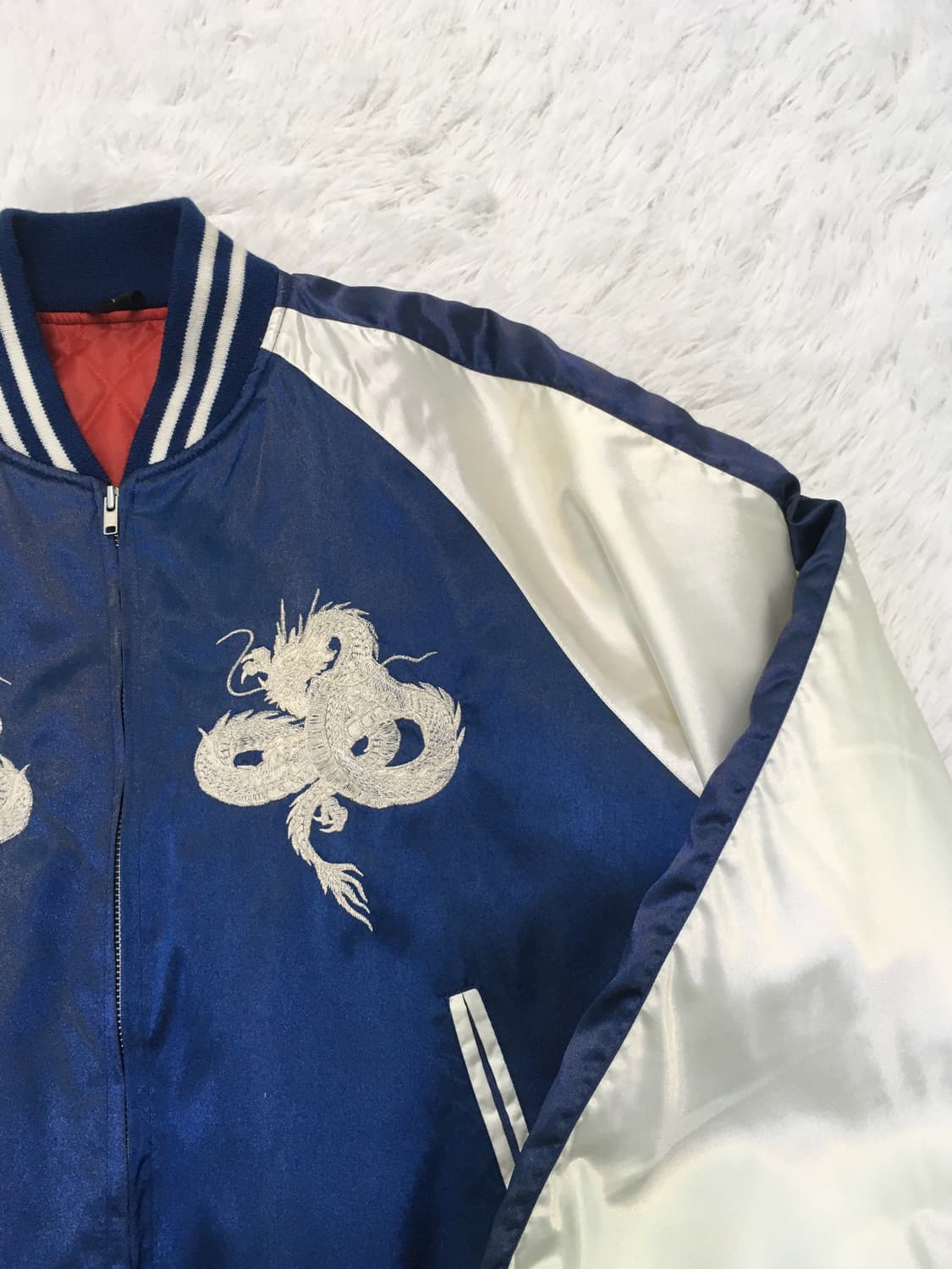 빈티지 블루 드래곤 스카쟌 y2k 스트릿 갸루 펑키 일본빈티지690 상품이미지6