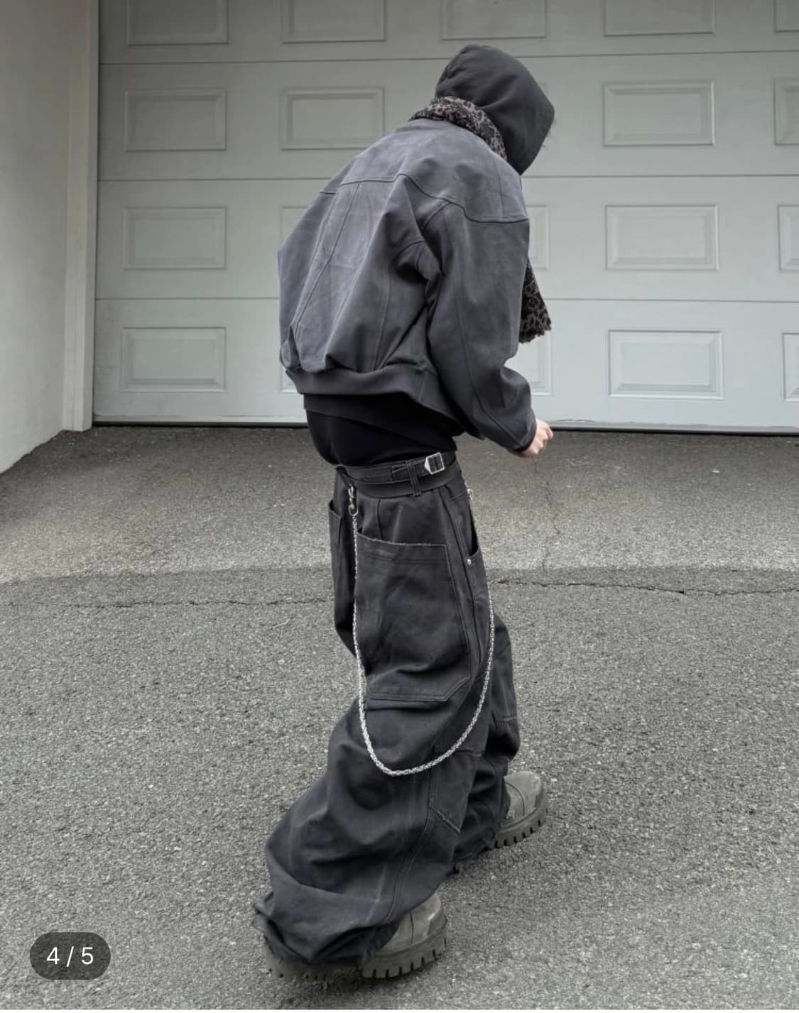 [L]MJD 엠제이디 canvas 3D 니 팬츠 차콜 상품이미지2