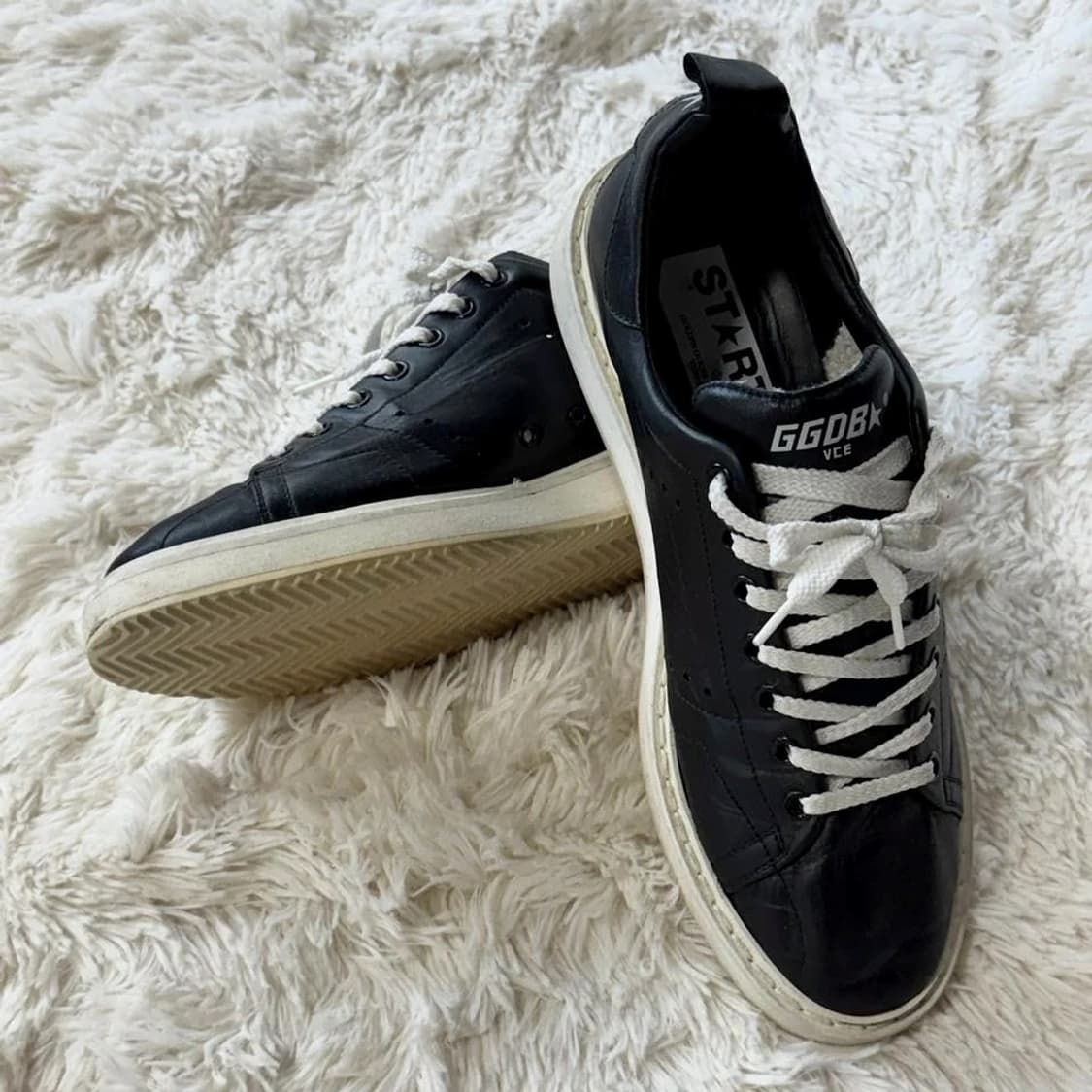 골든구스 디럭스 블랙 레더 스타터 남성 스니커즈 상품이미지2