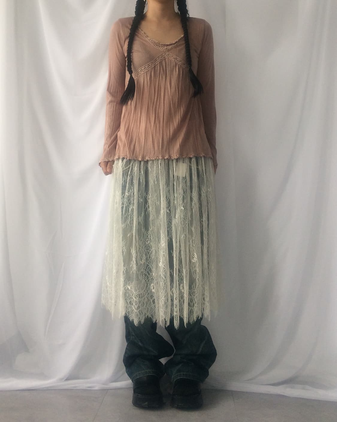 Crochet trimming sleeve 상품이미지5