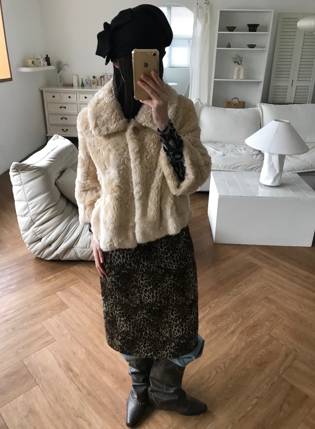vintage fur jacekt 상품이미지4