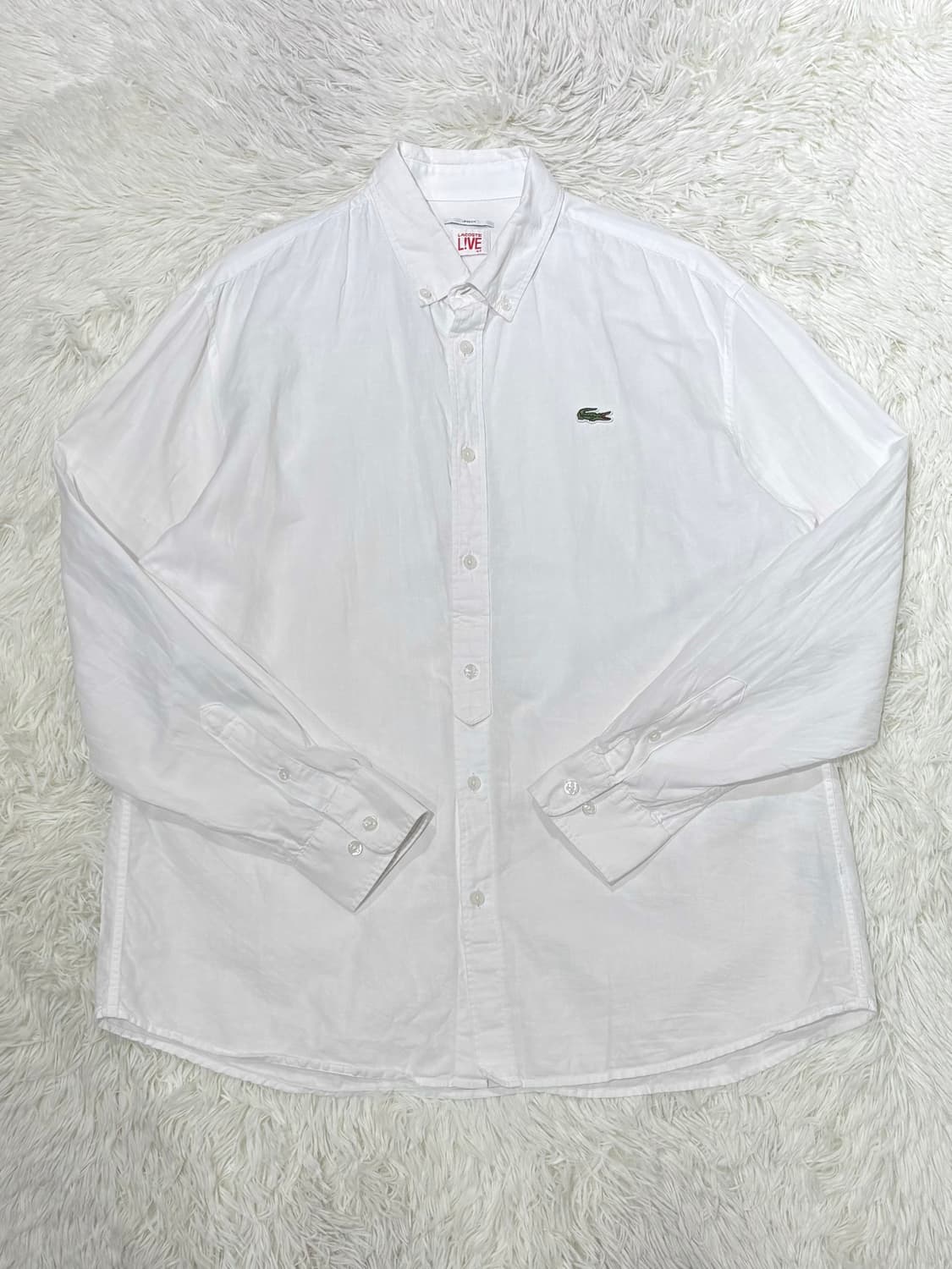라코스테 화이트 셔츠 상품이미지3
