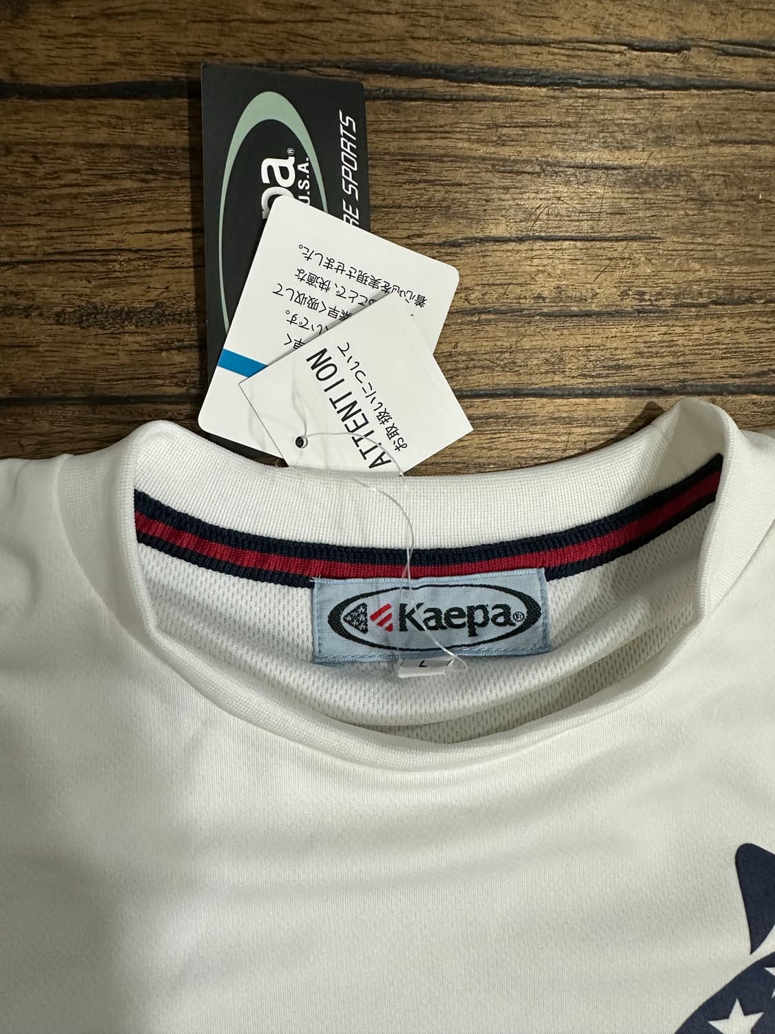 Kaepa 케파 기능성 메쉬 반팔티 화이트 L 새제품 올드스쿨 상품이미지3