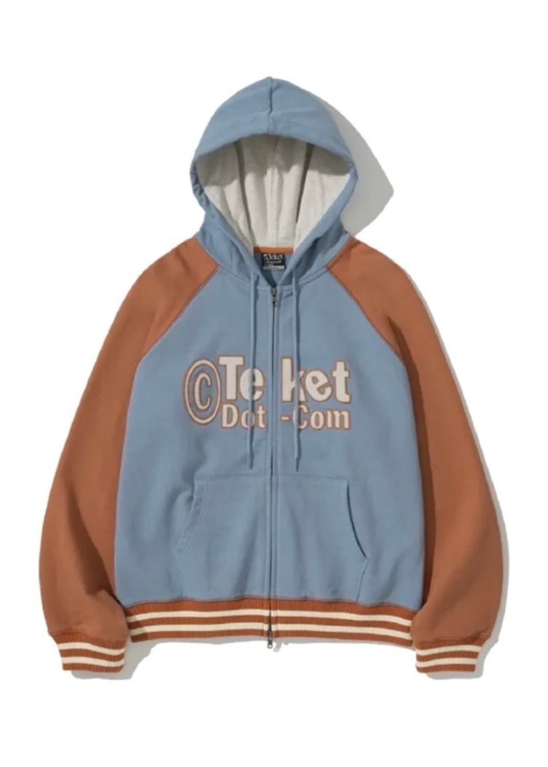 테켓 후드집업 Tilted Zip-Up Hoodie Orange 상품이미지2