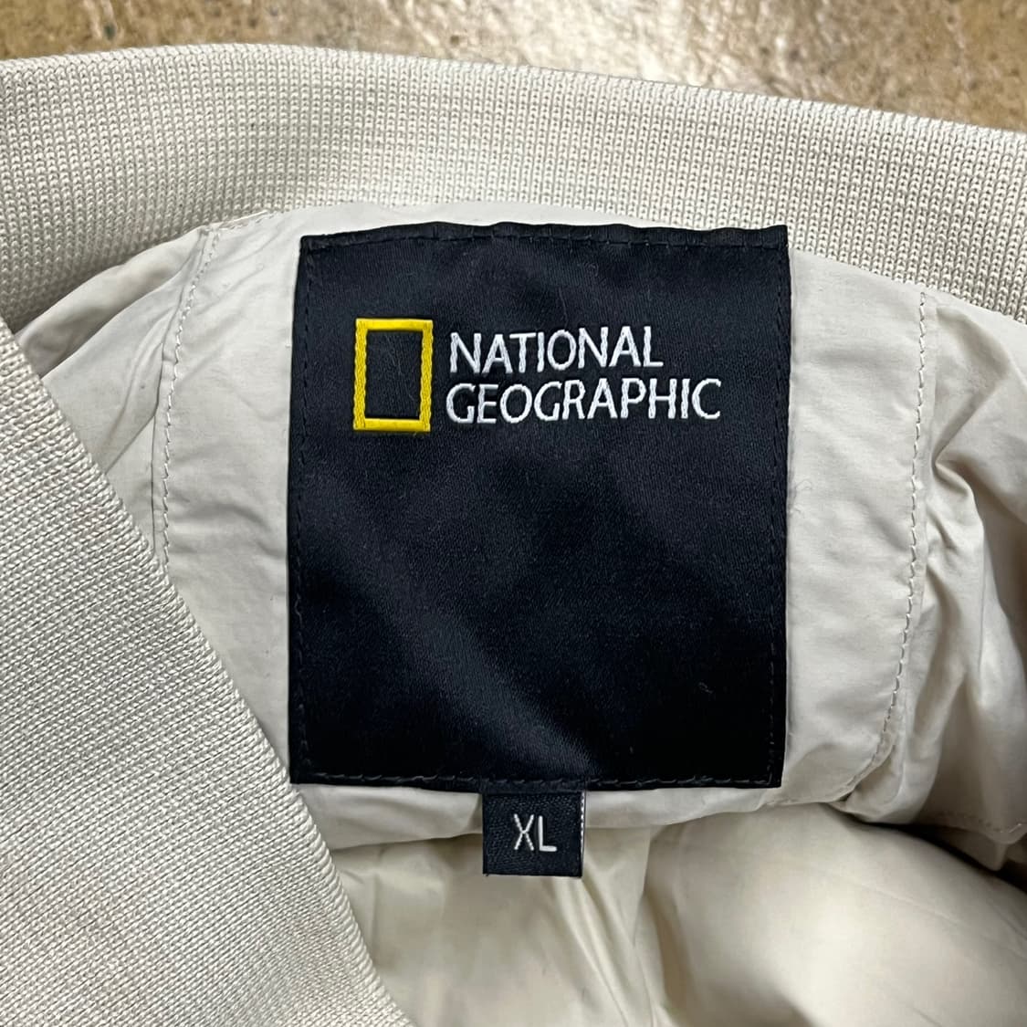 [정품/XL] 내셔널지오그래픽 아이보리 패딩 자켓 b8 상품이미지5