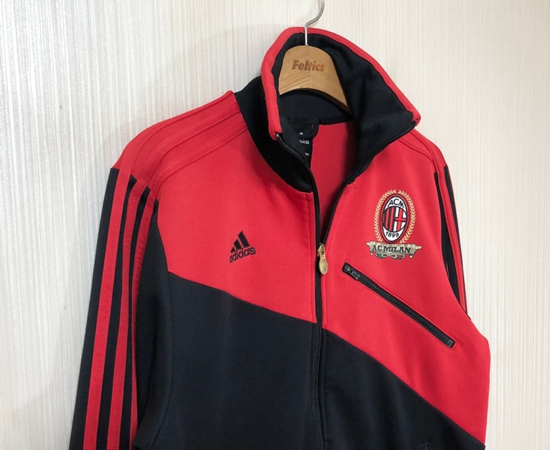 아디다스 10-11 AC밀란 검빨 빈티지 트랙탑/트랙슈트 M(해외) 상품이미지5