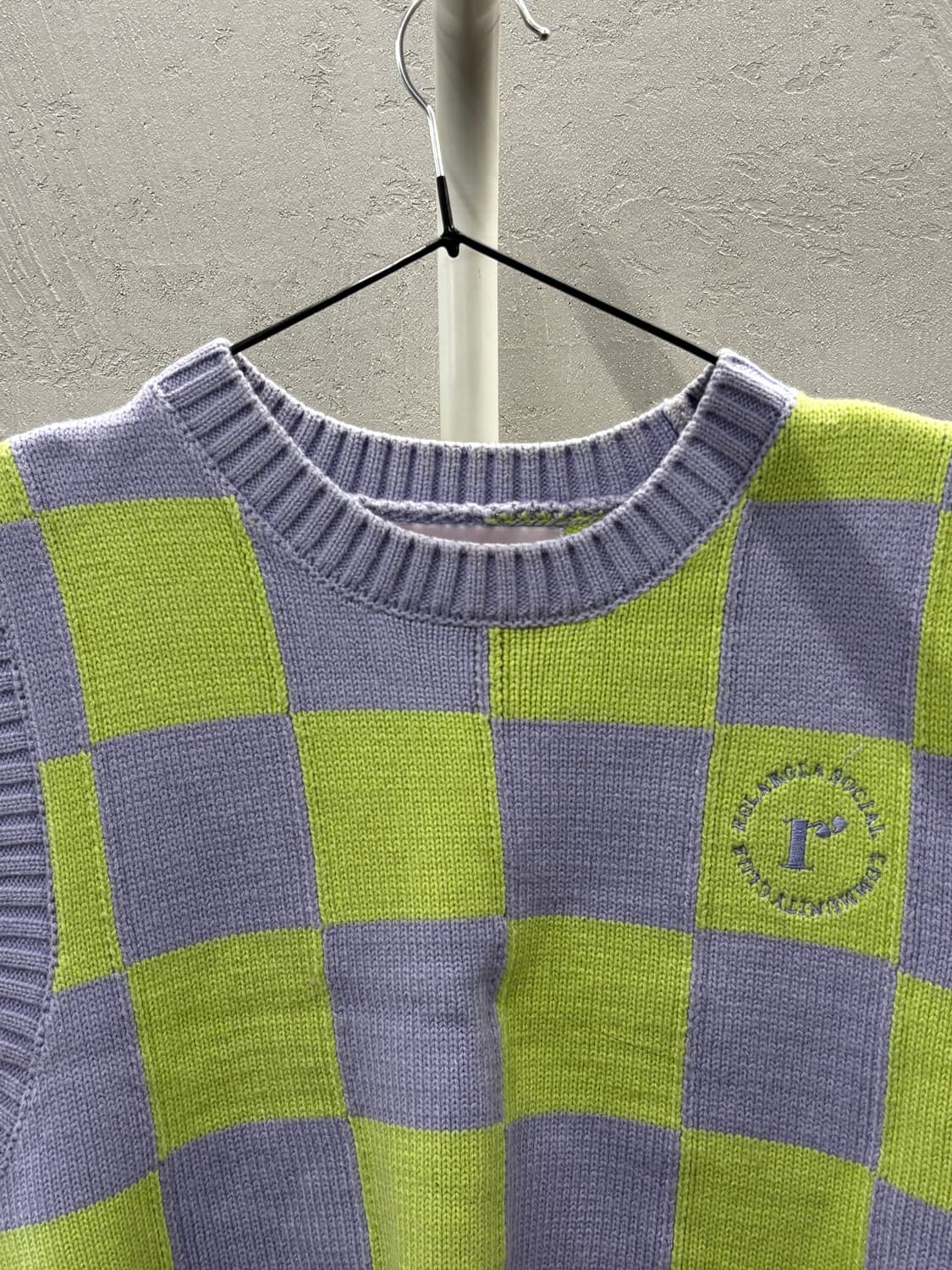 로라로라 체크 니트 조끼 FREE 상품이미지3