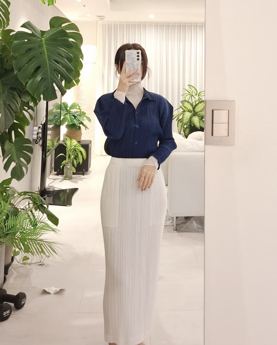 플리츠플리즈 셔츠형 카라탑 이세이미야케 상품이미지5