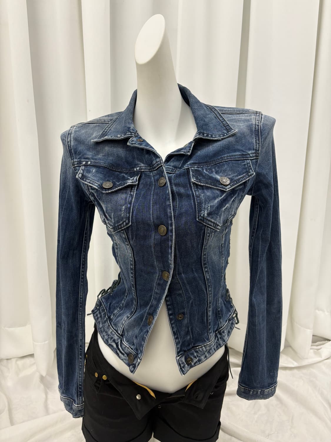 아일렛 디테일 청자켓 상품이미지4