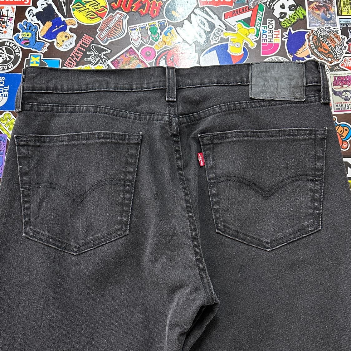 리바이스 505 블랙 진 데님 팬츠 34 상품이미지3