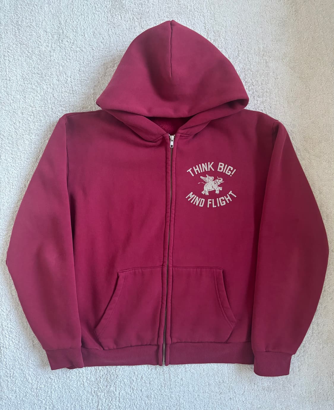 [L]컬렉트피시스x테프스토어 후드집업 버건디 상품이미지1