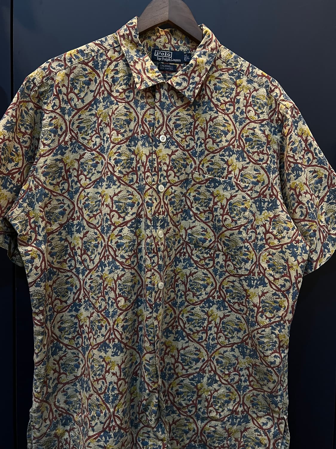 폴로 랄프로렌 카드웰 패턴 반팔 셔츠 상품이미지1