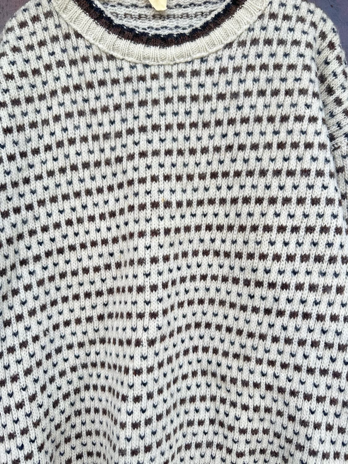 빈티지 노르딕 버즈아이 니트 상품이미지5