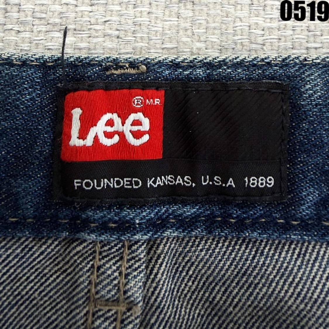 Lee 빈티지 워싱 진청 데님 팬츠 XL 0519 상품이미지4