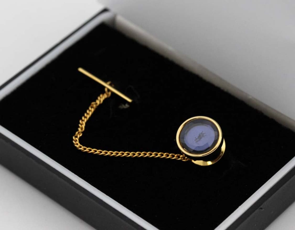 입생로랑 A+등급 남자 명품 뱃지 핀 포인트 빈티지 상품이미지1