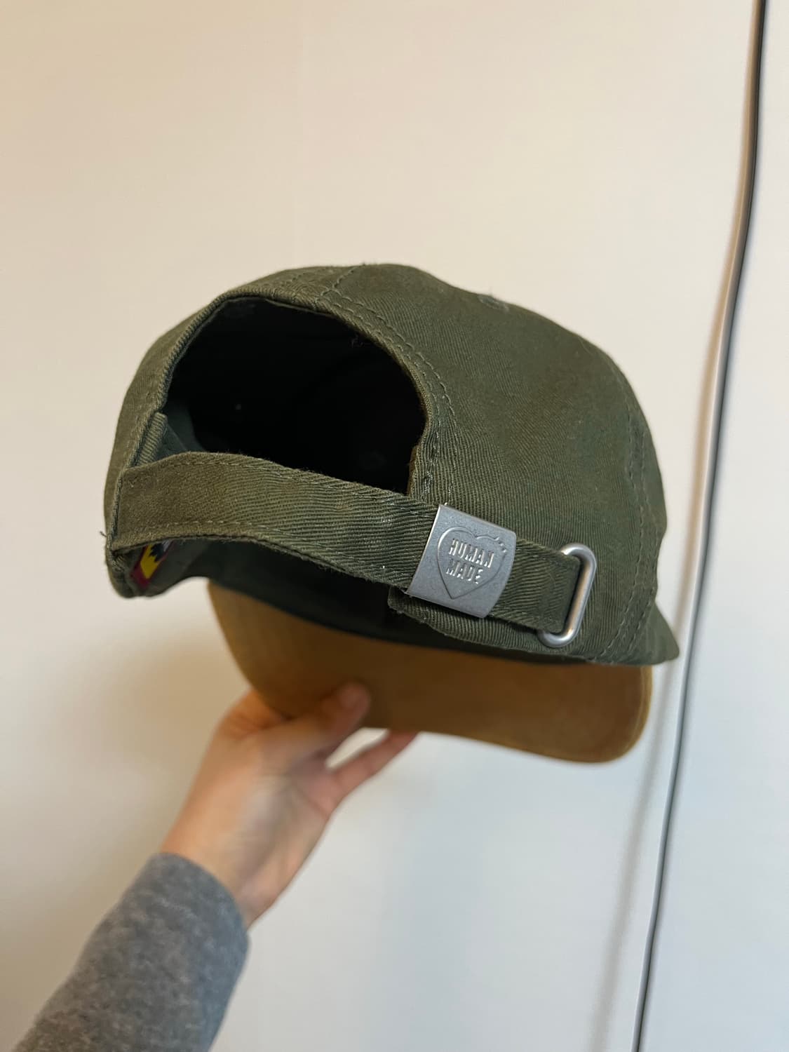 휴먼메이드 6패널 베어 캡 모자 올리브 그린 상품이미지2