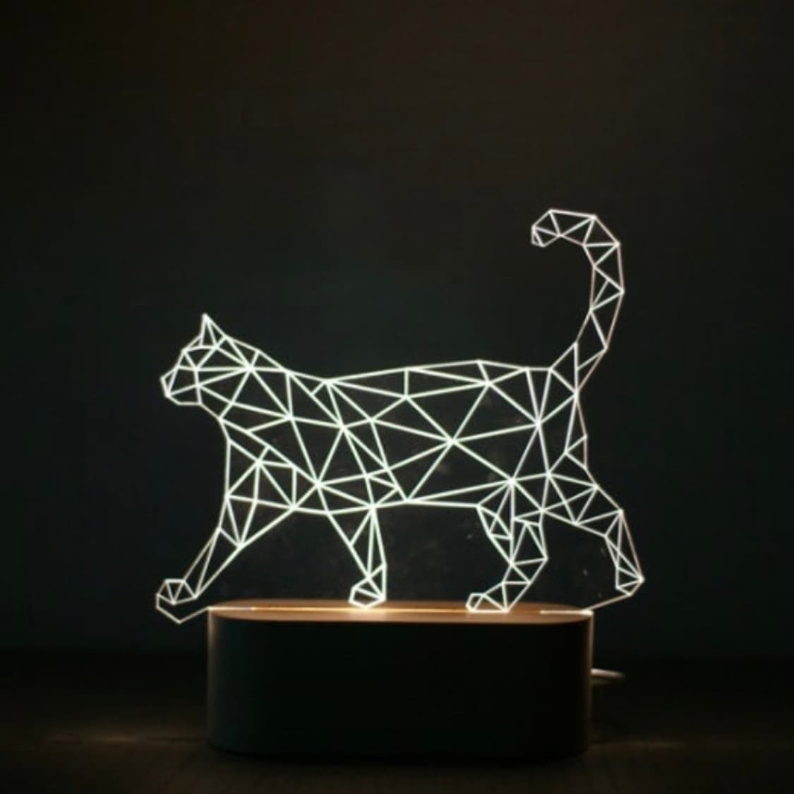 고양이 3D LED 아크릴 무드등 상품이미지2