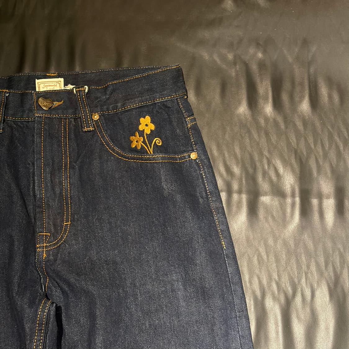 Lee 플라워 자수 데님 팬츠 상품이미지6