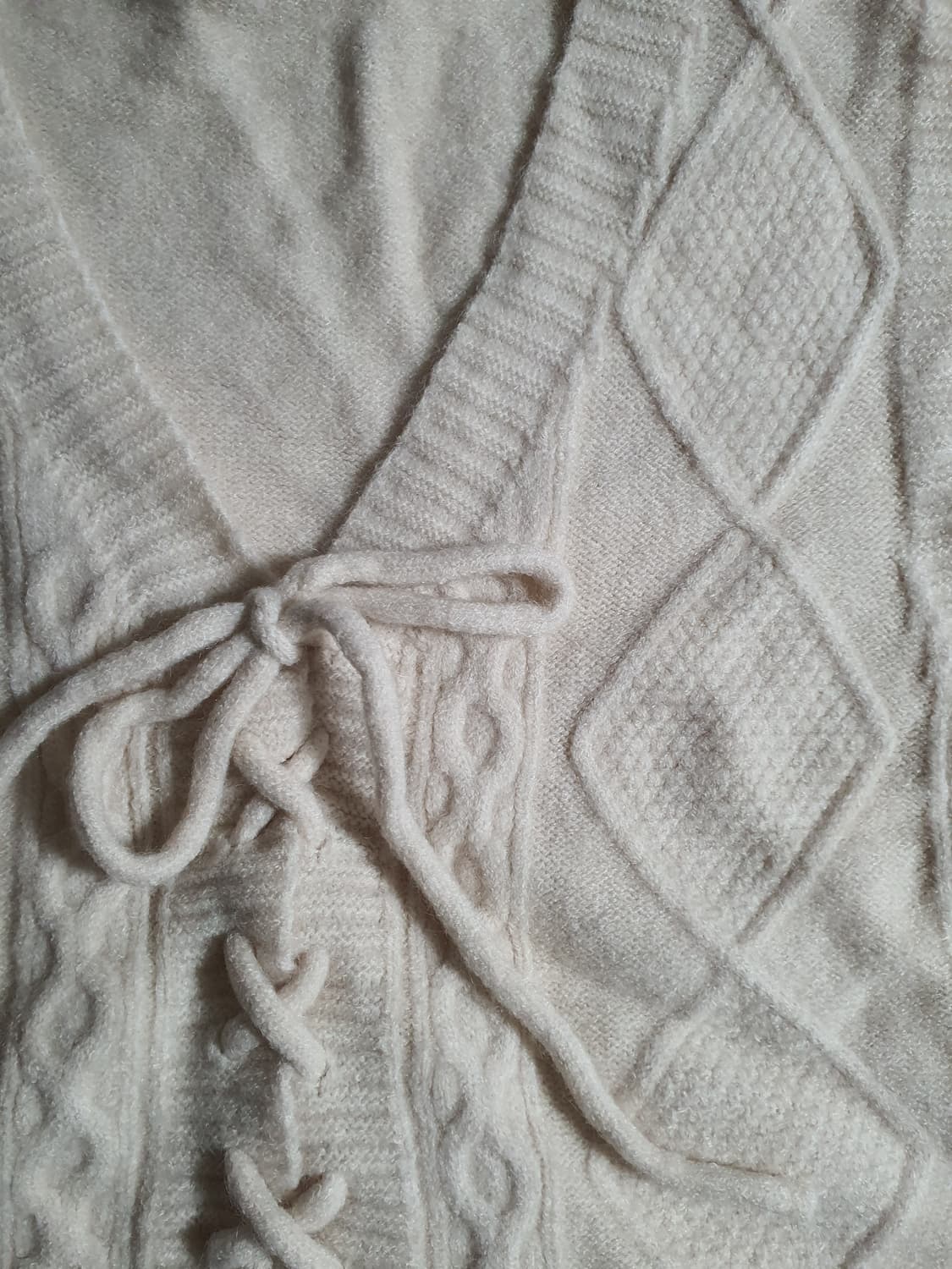 [빈티지] 아이보리 니트 조끼 레이스업 스타일 상품이미지6