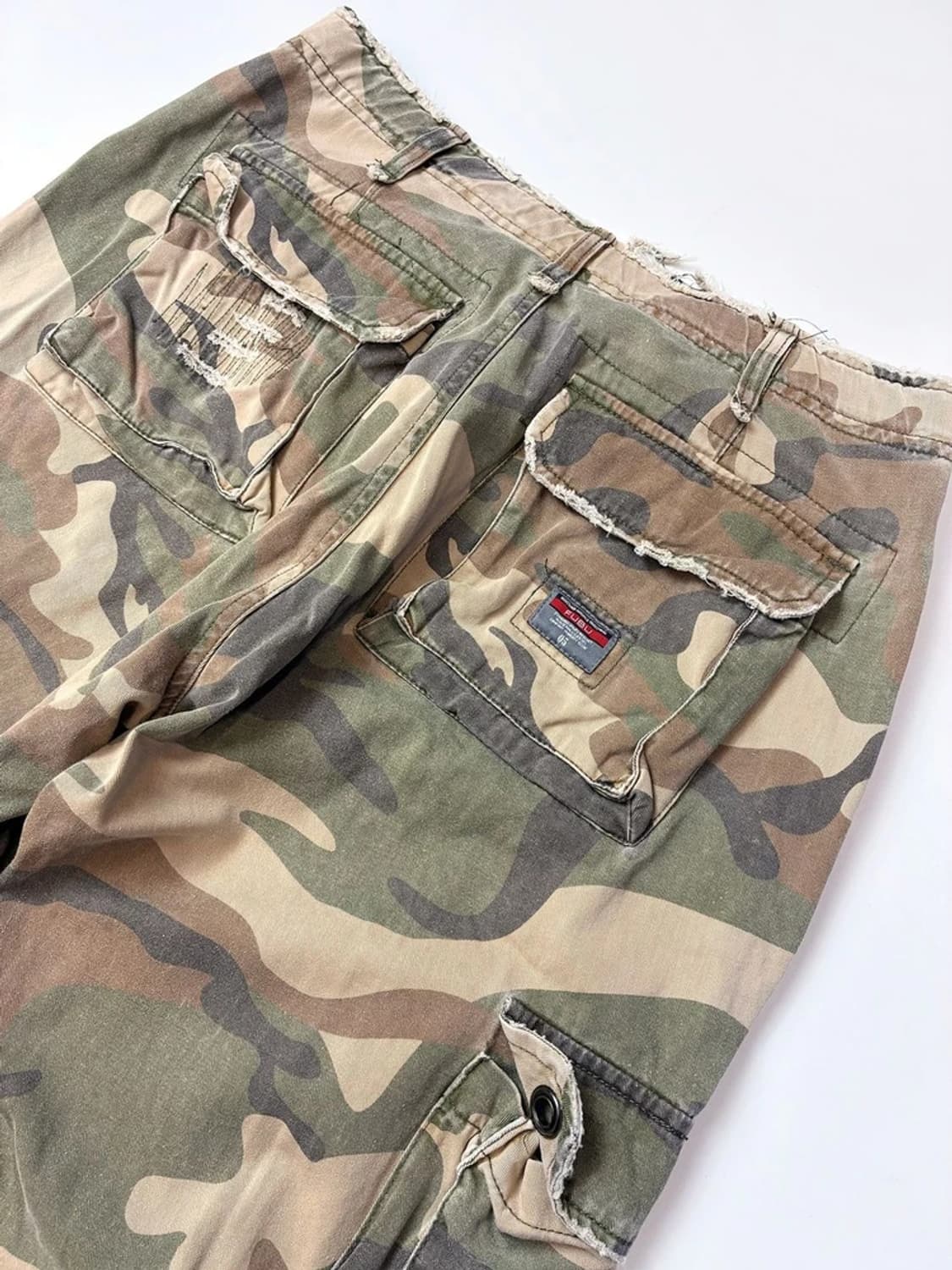 후부 FUBU 00s OG 카모플라쥬 카고 와이드 팬츠 PN4675 상품이미지8